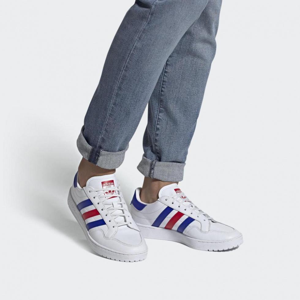 Adidas Team Court 'White Royal Scarlet' купить в интернет-магазине Yoocart с быстрой доставкой по России.