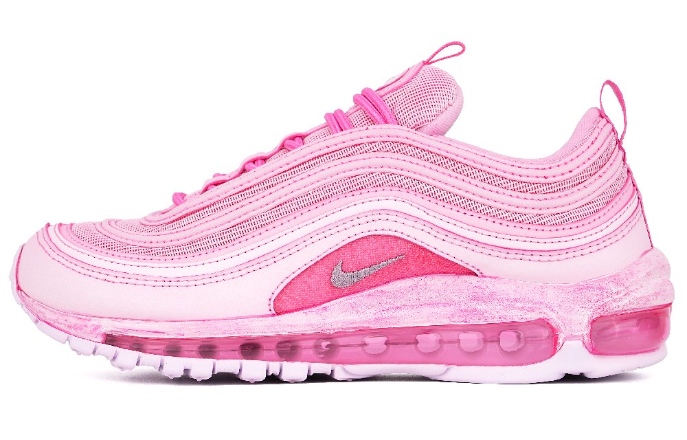 Nike Air Max 97 Wear-Resistant Breathable Balance Low-Top Running Shoes Unisex Pink White