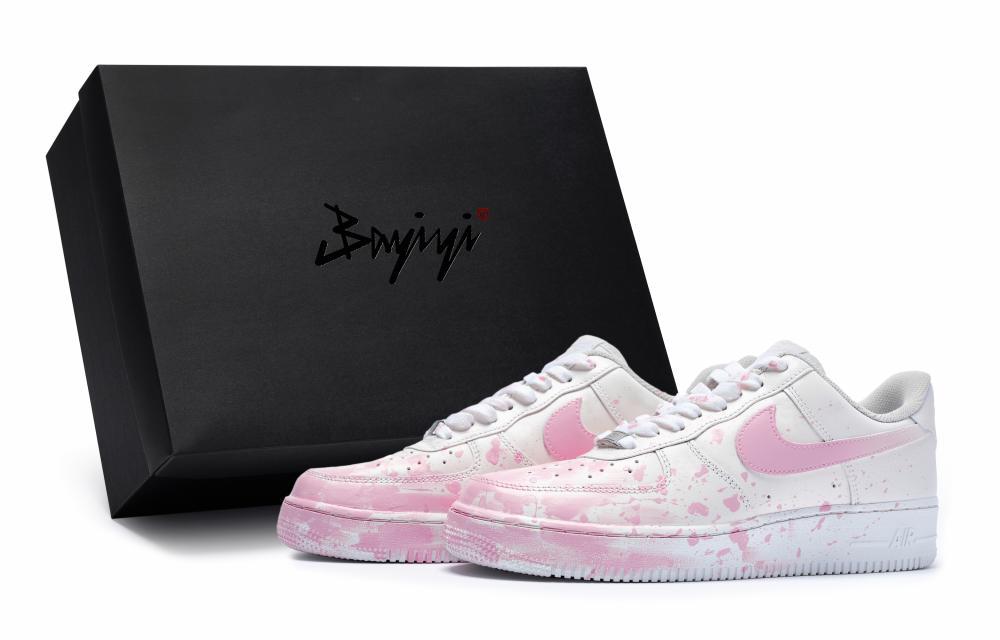 Nike Air Force 1 811 Manufacture Sneak Into The Scene Special Shoe Box Low-Top Skateboard Shoes Men's White Pink