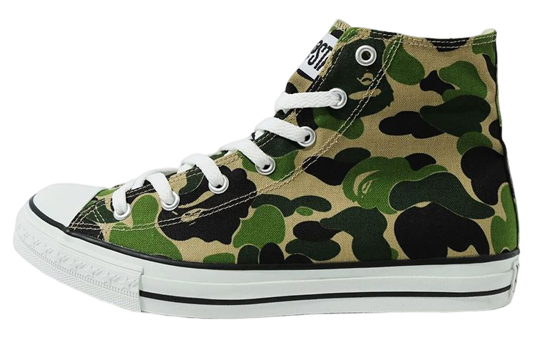 A BATHING APE ABC Camo APE STA HI Stylish Skateboarding Shoes Men's Green