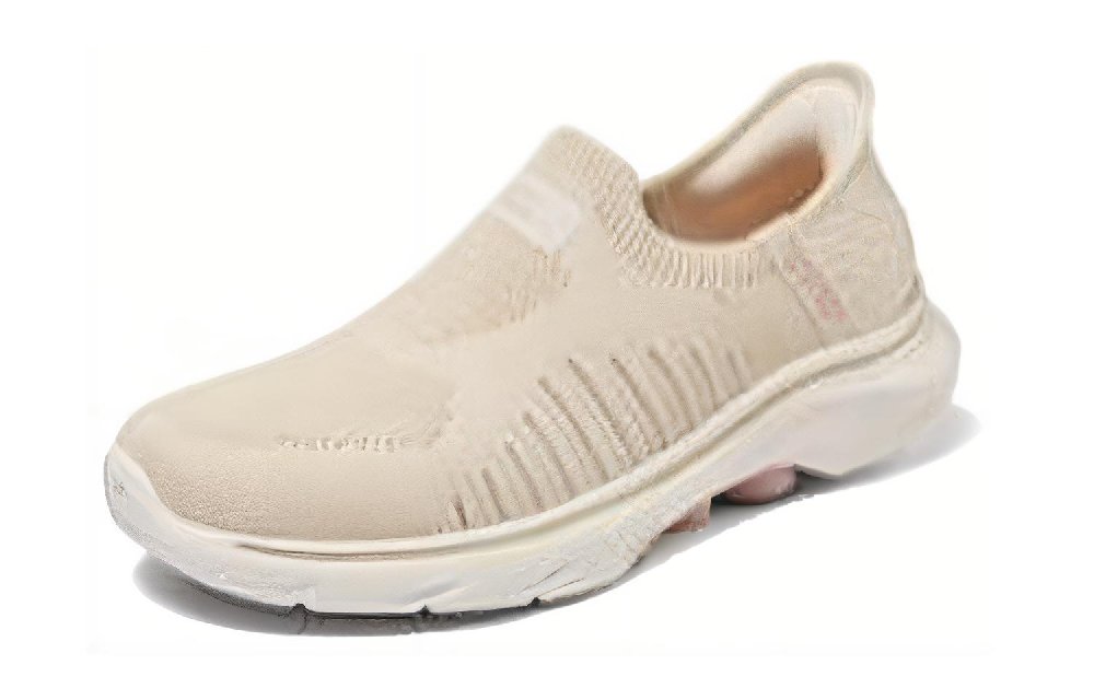 Skechers GO WALK 7 Hands Free Slip Ins Cushioning And Breathable Low Top Casual Shoes Women's Beige Pink White
