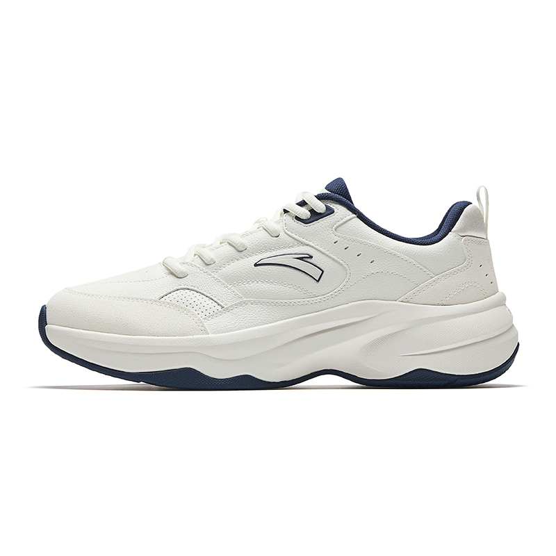 Anta ACE 2.0 Height Increasing Abrasion Resistant Lightweight Slip Resistant Low Top Casual Shoes Men's White Blue
