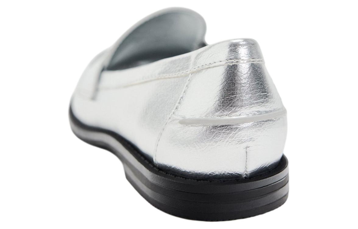 ZARA Loafers Women's Silver купить в интернет-магазине Yoocart с быстрой доставкой по России.