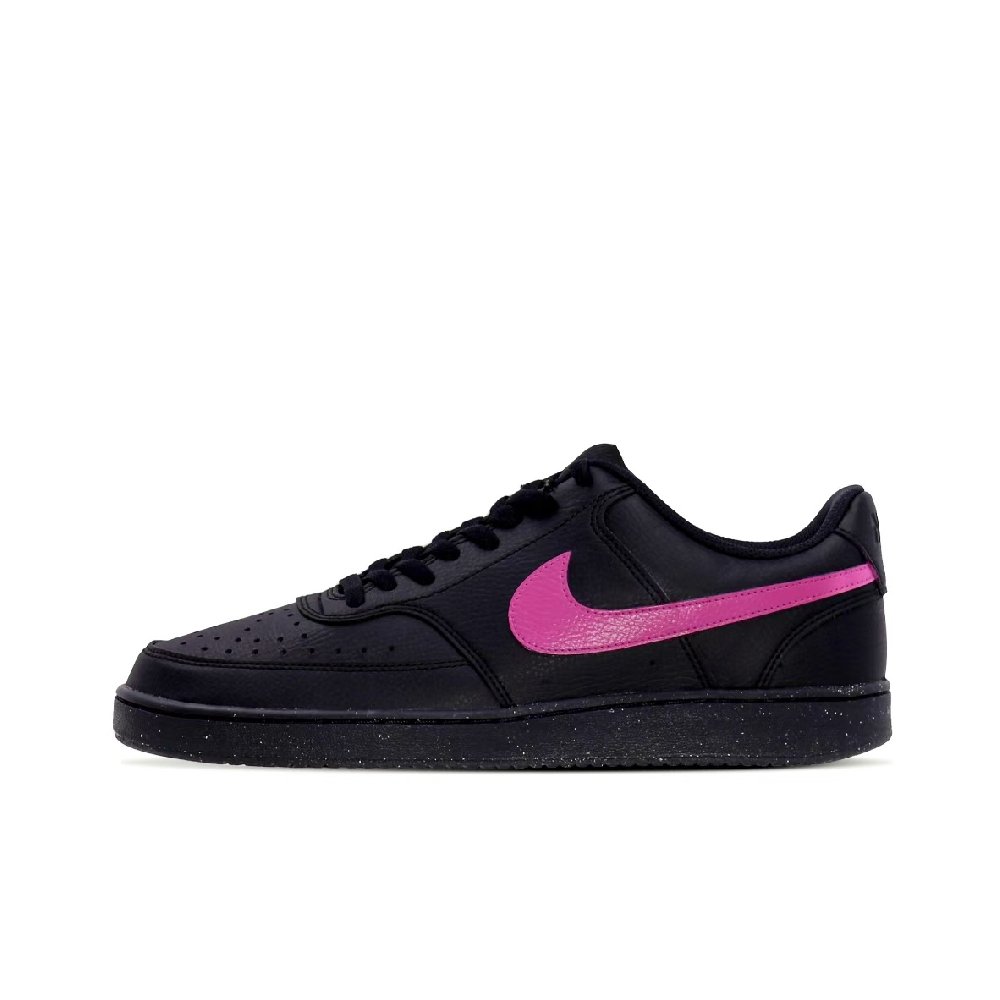 Nike Court Vision Lightweight And Breathable Low Top Skateboard Shoes Unisex Black Pink