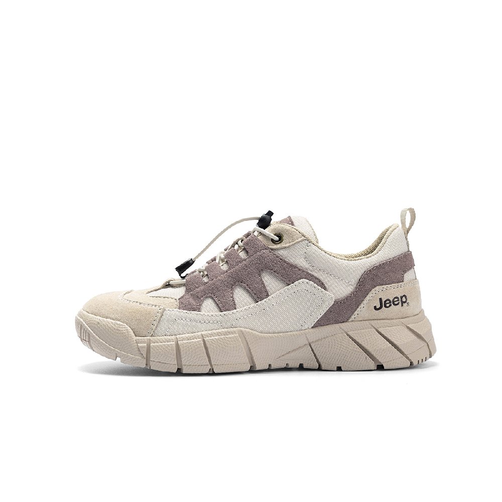 Jeep Low Top Casual Shoes Women's Beige Purple