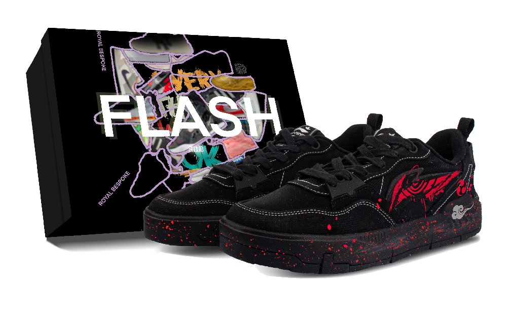 LiNing Yuan Chu Anti Slip Wear Resistant Low Top Skateboard Shoes Men's Red Black