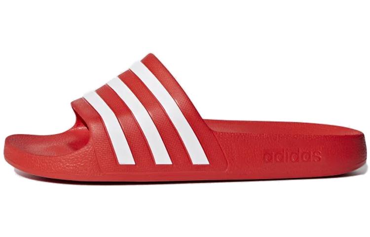 Adidas Adilette Aqua EVA Slip-Resistant Slide Slippers Unisex Orange Red/White