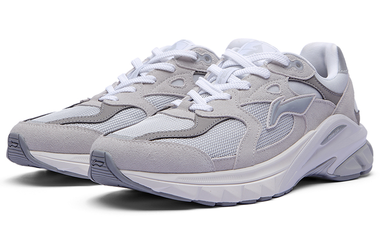 LiNing Low-Top Sports Casual Shoes Men's Gray Purple купить в интернет-магазине Yoocart с быстрой доставкой по России.