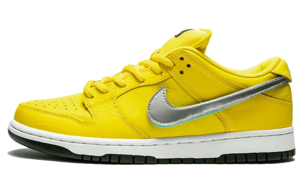 Nike Sb Dunk Low Diamond Supply Co. Canary Diamond Friends And Family