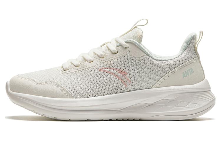 Anta Running Collection Shock Absorbers Slip Resistant Low top Running Shoes Women's White Pink