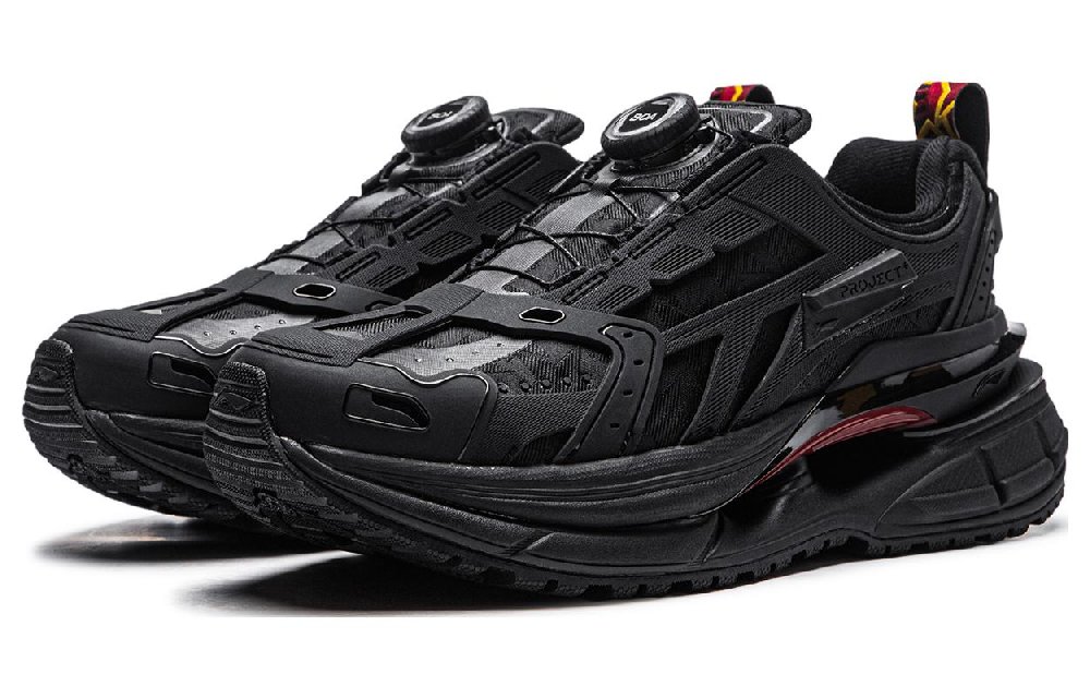 LiNing Project* Yanxing Anti-Slip Wear-Resistant Low-Top Casual Shoes Women's Black