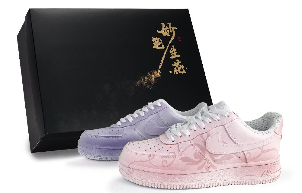 Nike Air Force 1 Skateboard Shoes Unisex Low top Pink/Purple