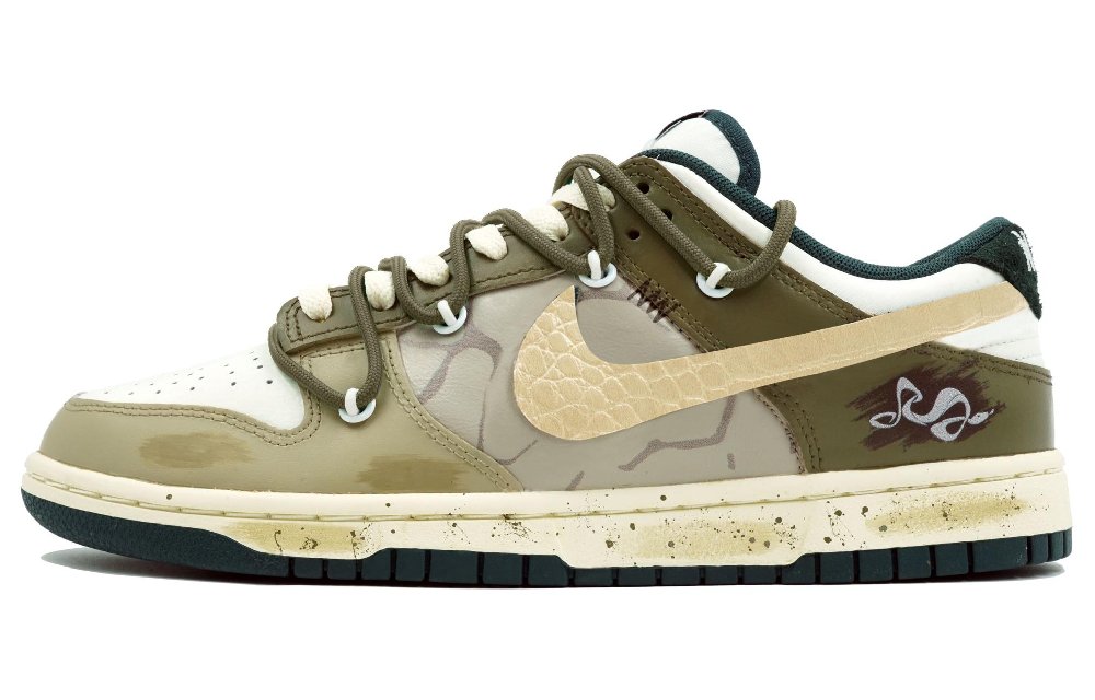 Nike Dunk Skateboard Shoes Unisex Low-Top Green