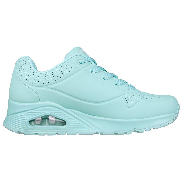 Skechers Uno Low Top Casual Shoes Women's Light Blue купить в интернет-магазине Yoocart с быстрой доставкой по России.