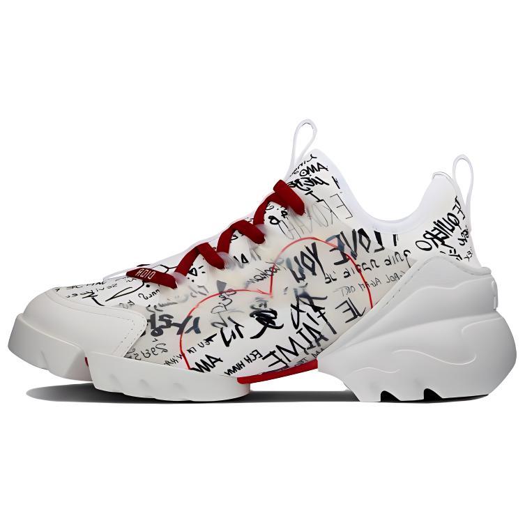 DIOR D-Connect Mid-Top Casual Shoes Women's White