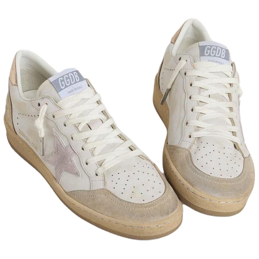Golden Goose Ball Star Low Top Skateboard Shoes Women's Ecru