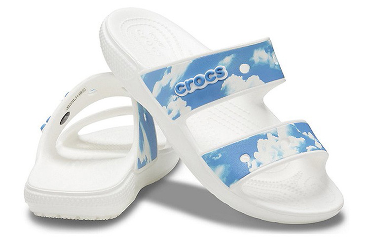 Crocs Sports Slippers 'White Blue' Women's