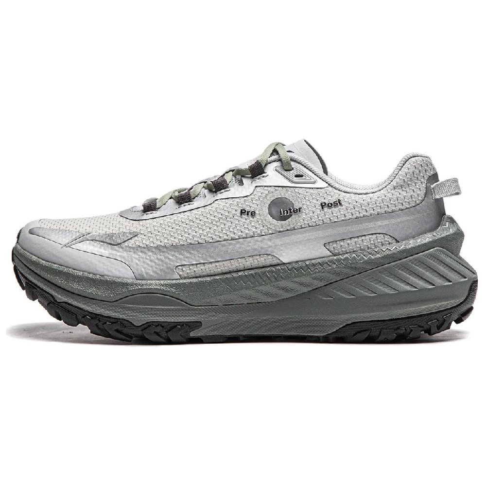 LiNing Anti-Slip And Wear-Resistant Support Low-Top Casual Running Shoes Women's Silver Gray