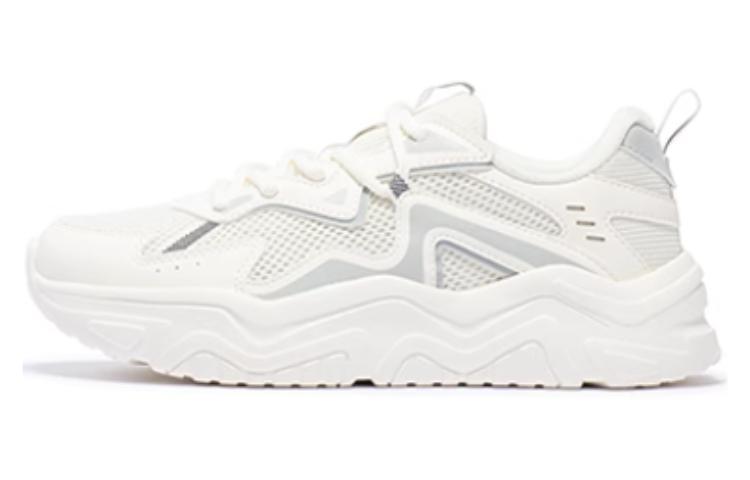361° Anti-Slip Wear-Resistant Low-Top Chunky Sneakers Women's White Gray