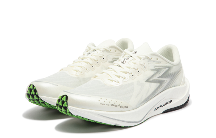 361° Speed ​​2 Pro Running Shoes Unisex Low Top Feather White/Silver White