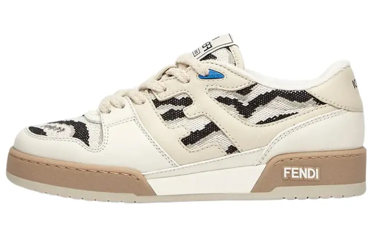 FENDI Match Year Of The Tiger Limited Edition Low top Stylish Skateboarding Shoes Women's White