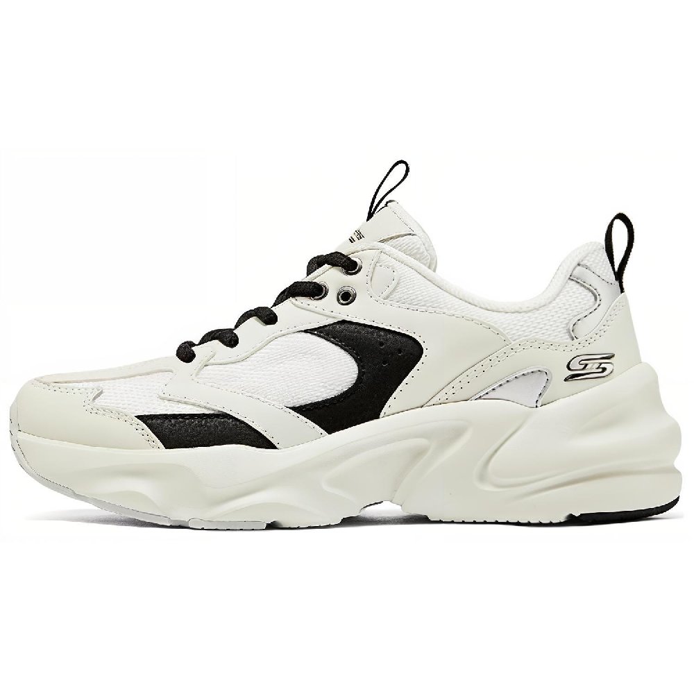 Skechers Women's GO Series Low Top Chunky Sneakers Women's White Black