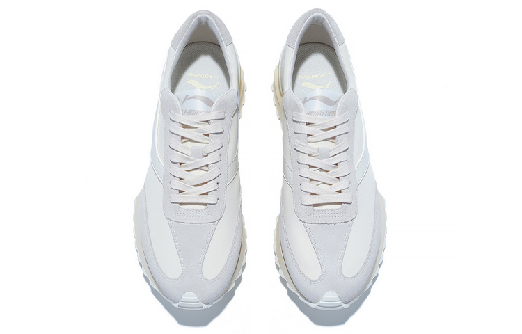 LI-NING 1990 Zhengrong Low-Top Sports Casual Shoes Men's Ecru
