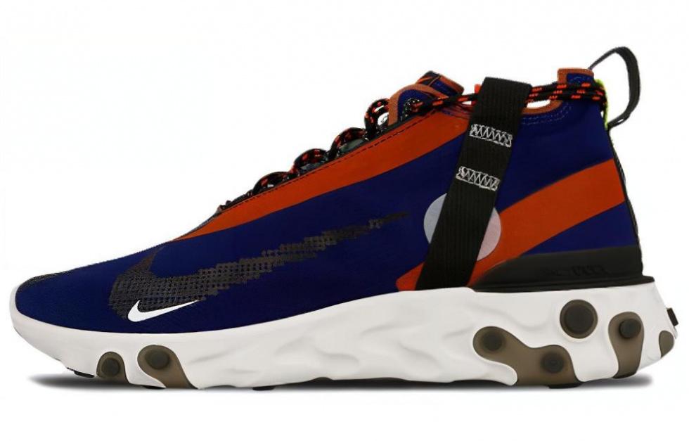Nike React Runner Mid Wr Ispa Blue Void Team Orange