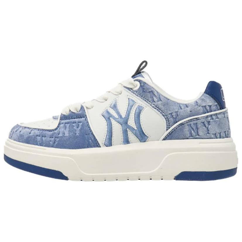 MLB Chunky Liner Anti-Slip Wear-Resistant Low-Top Skateboard Shoes Unisex Blue