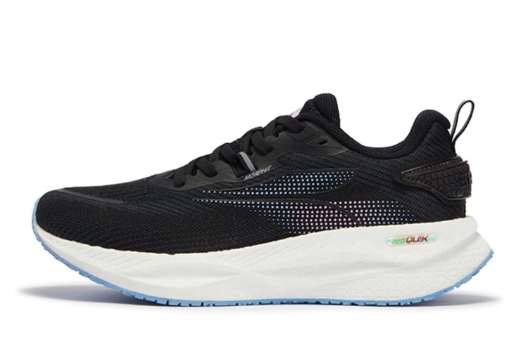 361° Speed Boost CQT Cushioning Anti-Slip And Wear-Resistant Low-Top Running Shoes Women's Black Blue