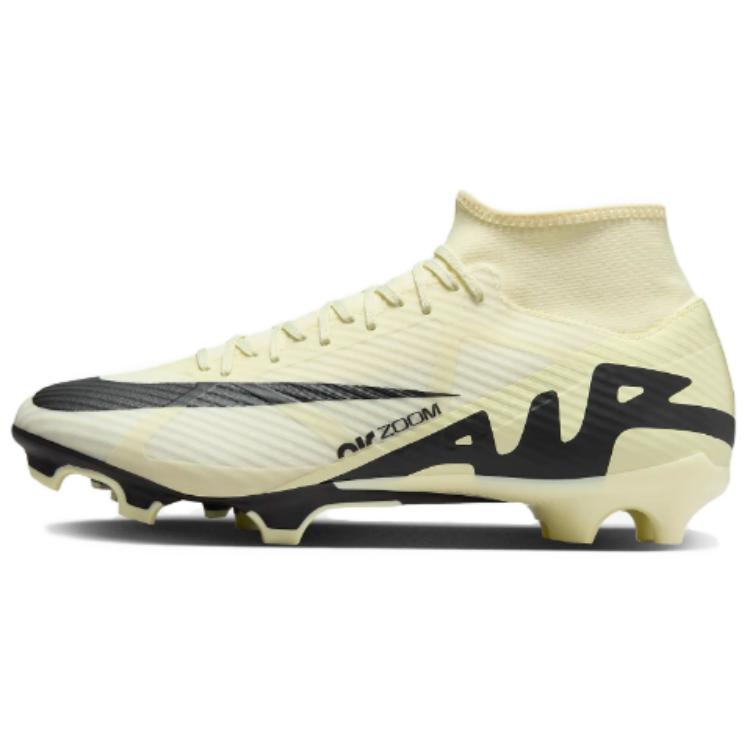 NIKE Mercurial Superfly 9 Футбольные бутсы Низкие Бежево-черные Унисекс