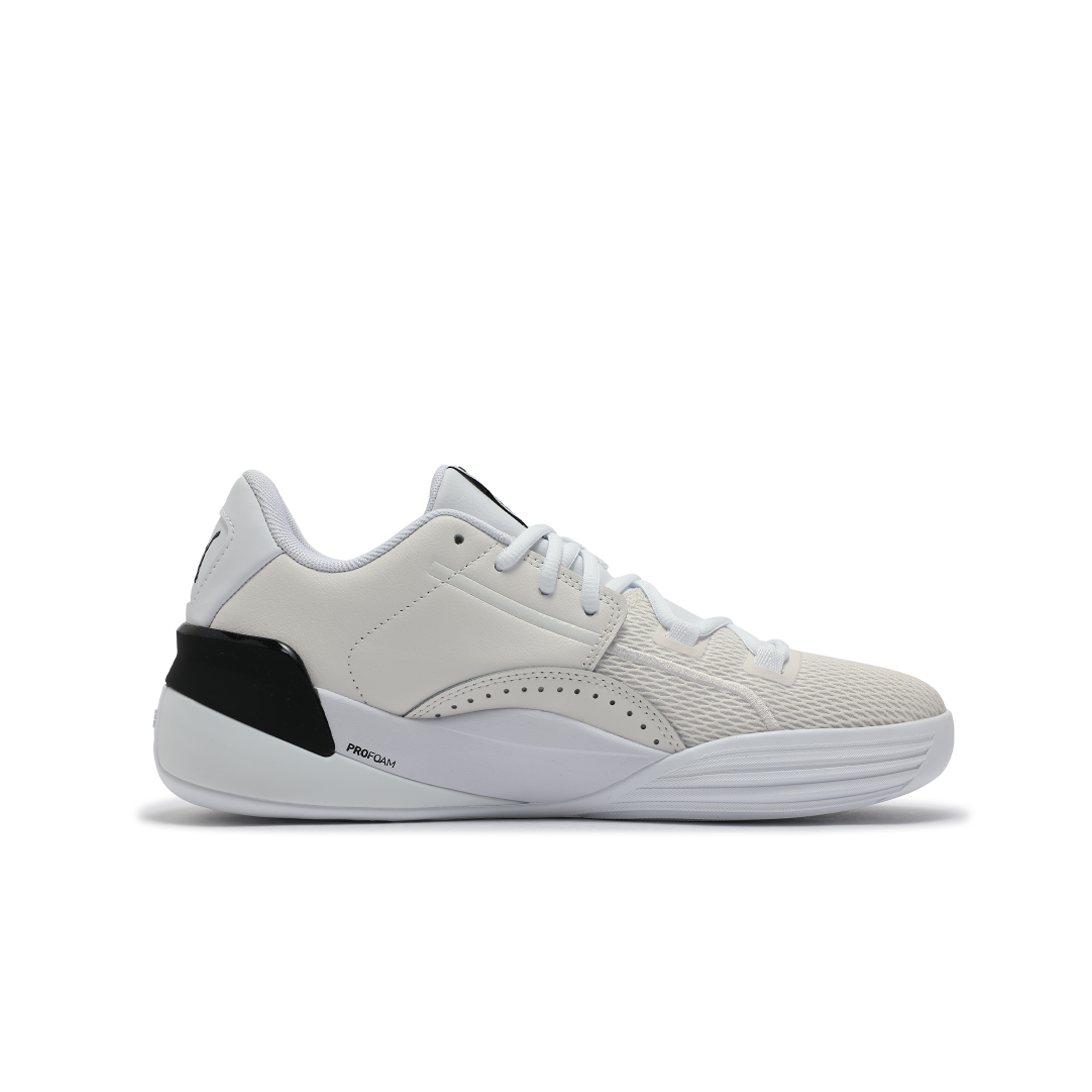 PUMA Clyde Hardwood Team Abrasion Resistant Low top Basketball Shoes Unisex Beige