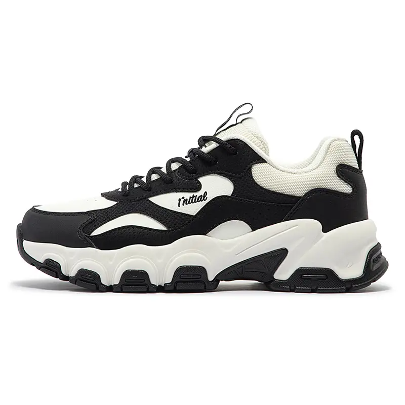 361° Zhuzhu 2 Deer 2 Height Increasing Low-Top Chunky Sneakers Women's Black White
