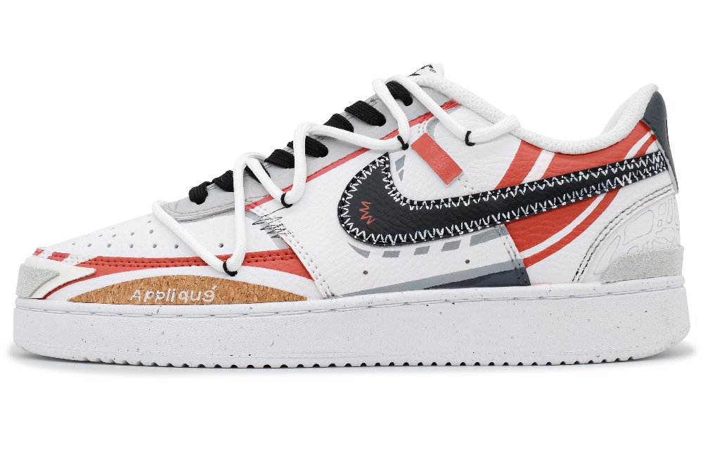 Nike Court Vision 1 Star Of The Track Anti-Slip Wear-Resistant Low-Top Skateboard Shoes Men's Red Black