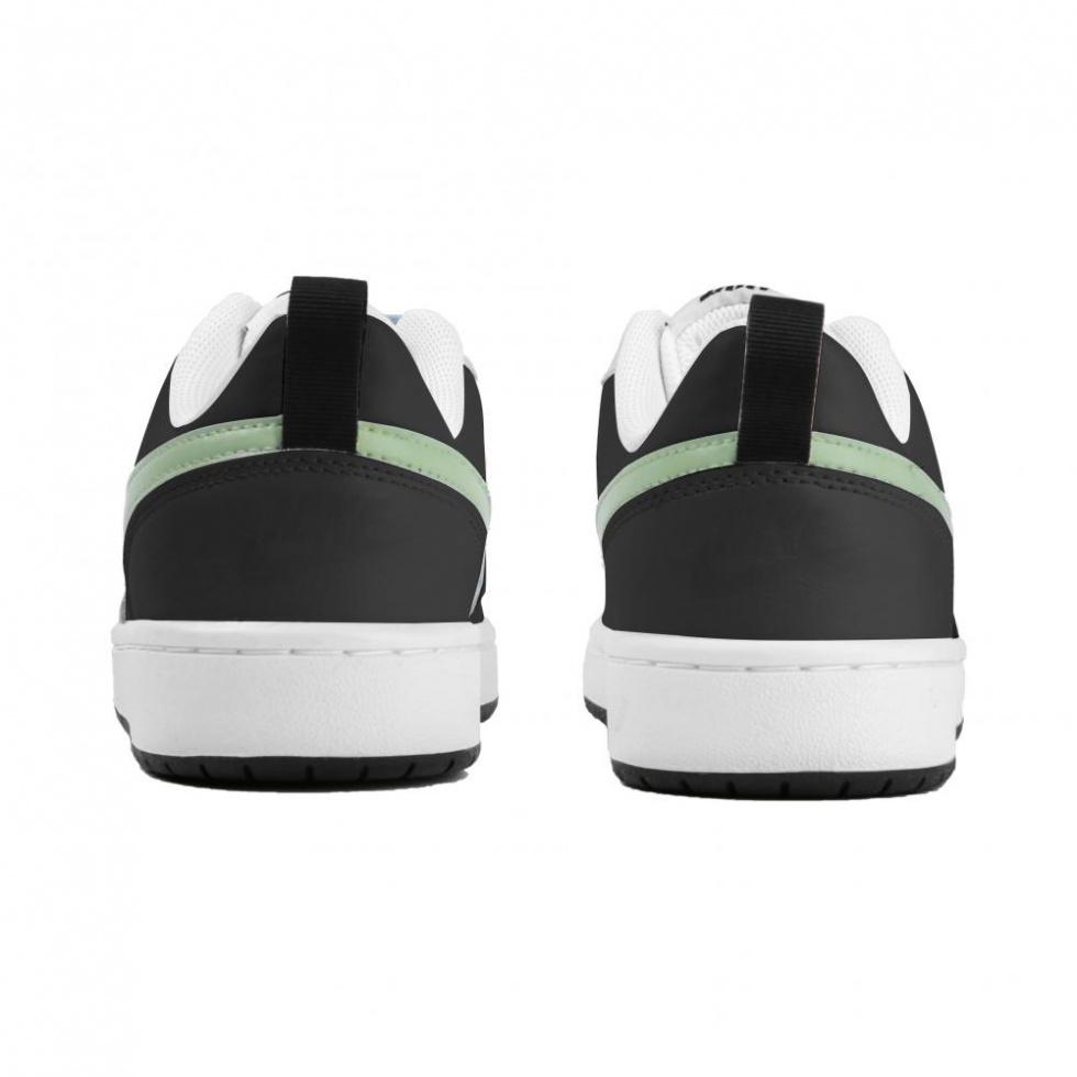 Nike Court Borough Low Top Skateboard Shoes GS Black Green купить в интернет-магазине Yoocart с быстрой доставкой по России.