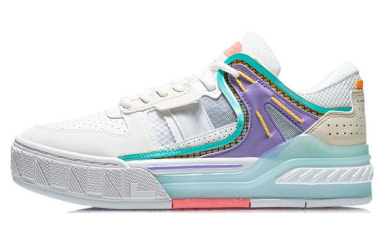 LINING Dawn Light Skateboard Shoes Women's Low top Snow/Light Lotus Purple