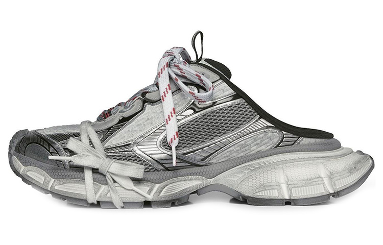 Balenciaga 3XL Mules 'Grey Mesh And Polyurethane'