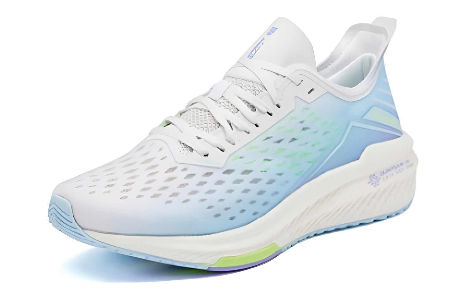 361° Frontier 4.0 Breathable Cushioning Low top Running Shoes Men's White Blue