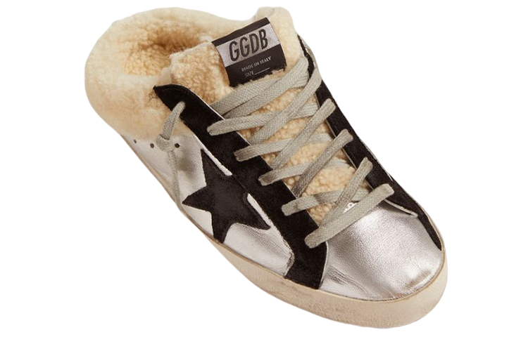 Golden Goose Super-Star Sabot Wrap-toe Slippers Women's Silver Old-fashioned купить в интернет-магазине Yoocart с быстрой доставкой по России.