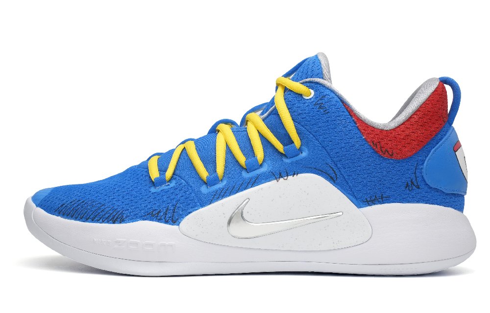 Nike Hyperdunk X Low-Top Vintage Basketball Shoes Unisex Blue White