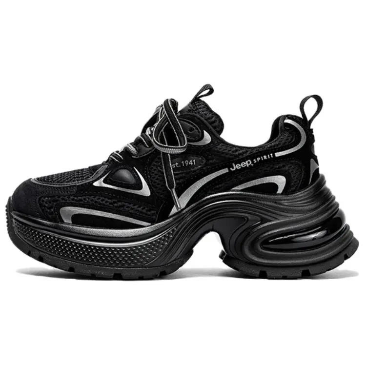 JEEP SPIRIT Abrasion Resistant Breathable Low Top Chunky Sneakers Women's