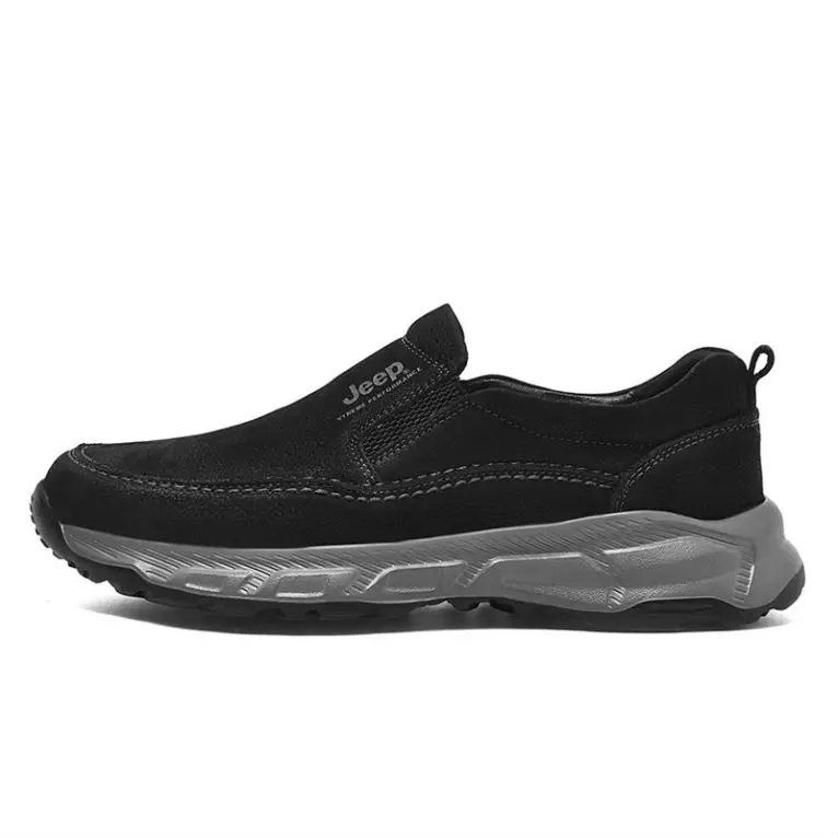 Jeep Low Top Casual Shoes Men's Black