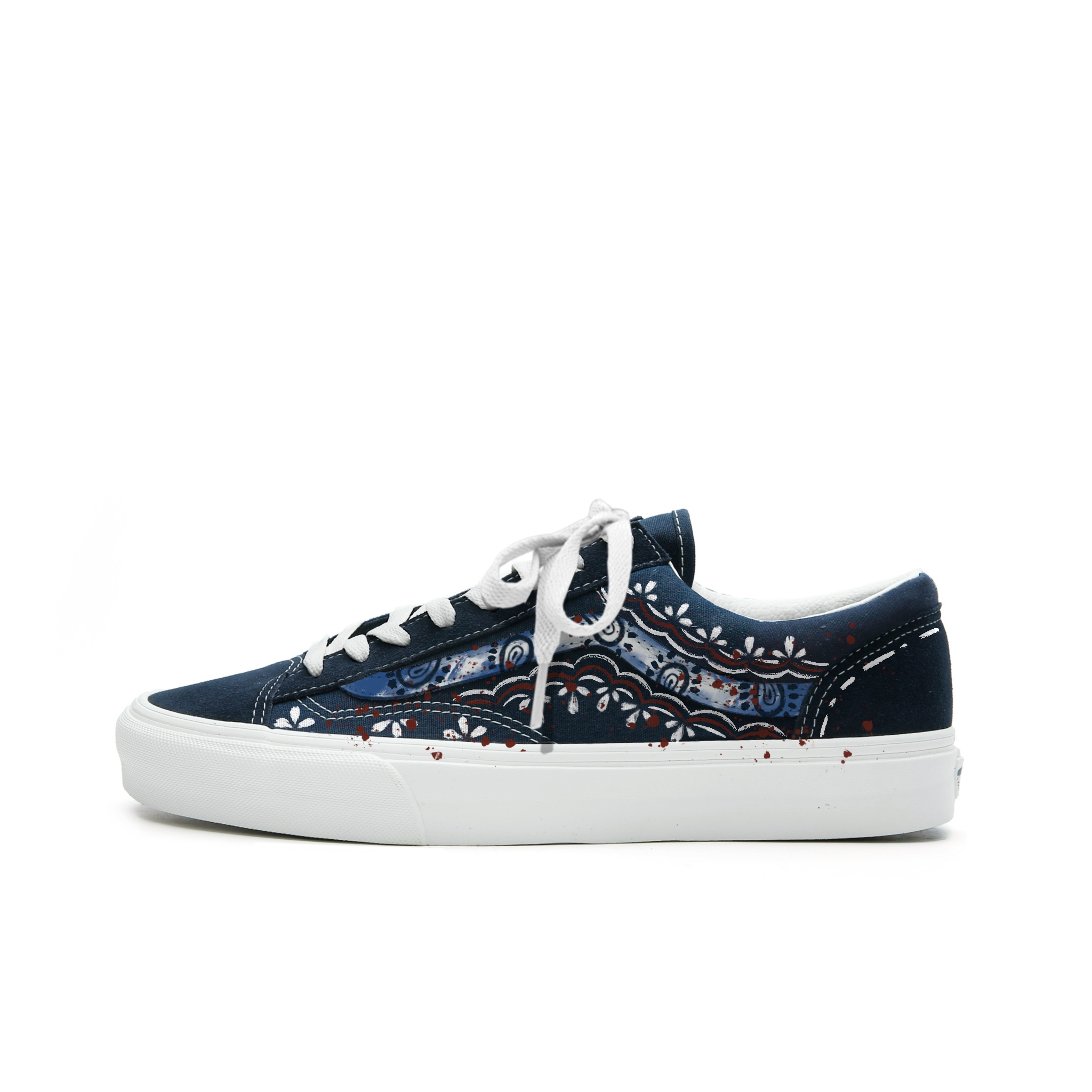 Vans Style 36 Abrasion Resistant Low top Skateboard Shoes Unisex Blue