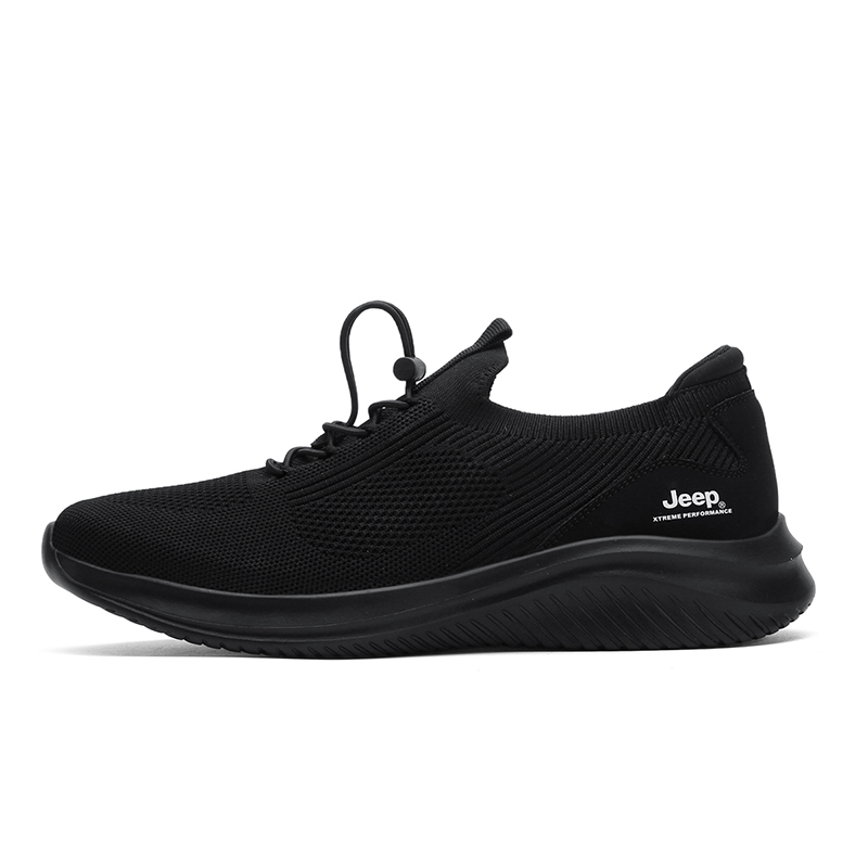 Jeep Wear-resistant Lightweight Breathable And Non-slip. Low-Top Trekking Shoes Men's Black