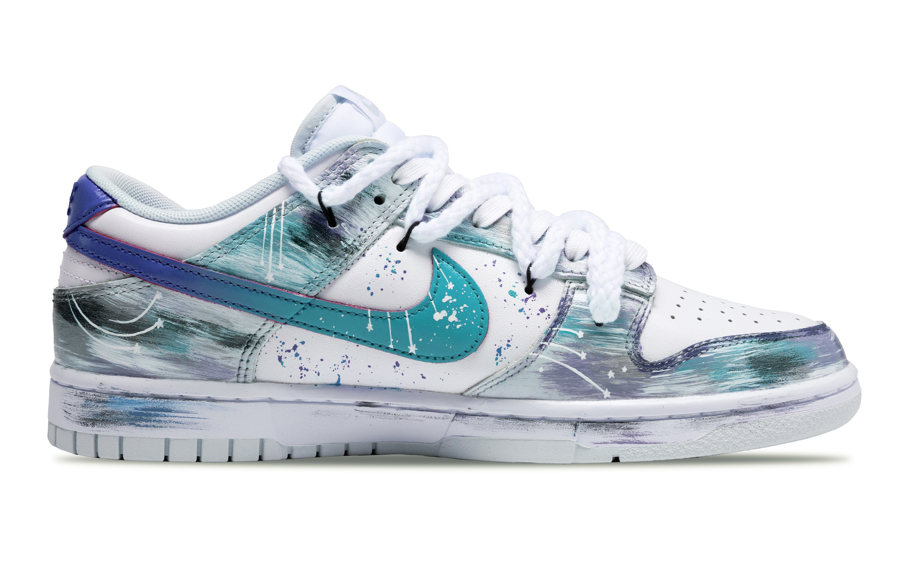 Nike Dunk Anti Slip Wear Resistant Low Top Skateboard Shoes Unisex Black Blue Purple купить в интернет-магазине Yoocart с быстрой доставкой по России.