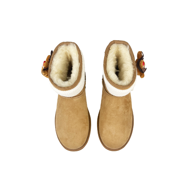 UGG CLASSIC MINI Warm And Wear-Resistant Short Snow Boots Women's Beige Chestnut