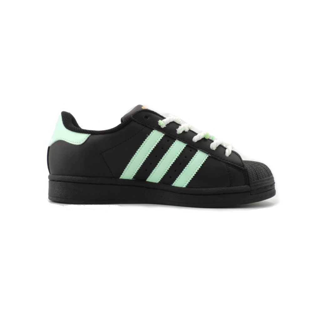 Adidas Originals SUPERSTAR Slip-Resistant Low-Top Skateboard Shoes Unisex Black Green