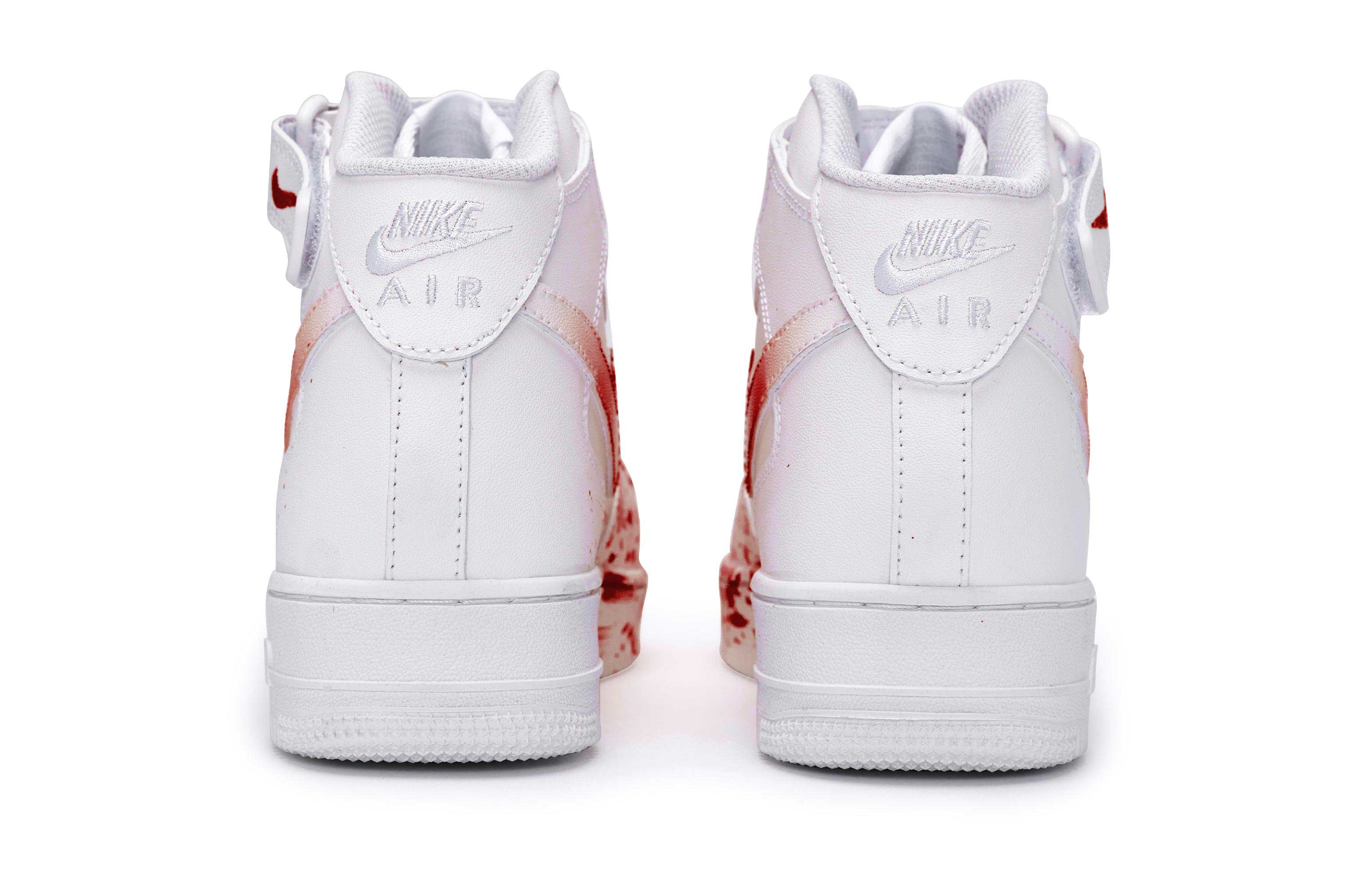 Nike Air Force 1 07 811 Manufacturing Coverage Anti-Slip And Wear-Resistant Mid-Top Skateboard Shoes Women's White Red купить в интернет-магазине Yoocart с быстрой доставкой по России.