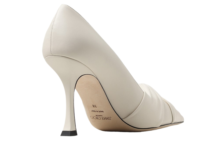 Jimmy Choo Hedera Slim Heel High Heels 9cm Women's Ecru
