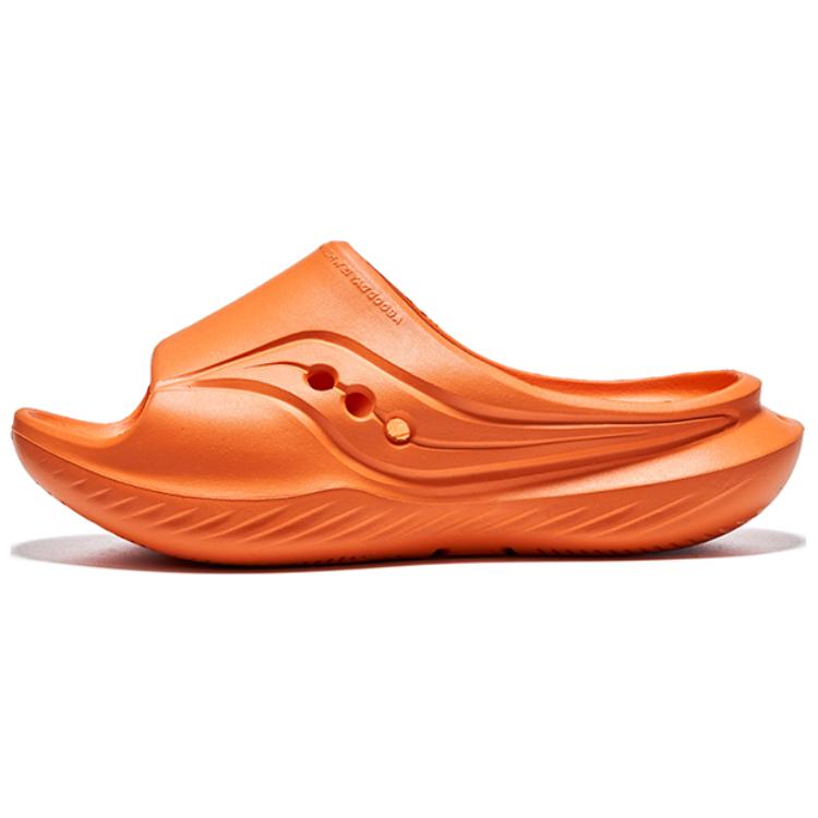 Saucony Cradle Slip Resistant Abrasion Resistant Slide Slippers Unisex Orange